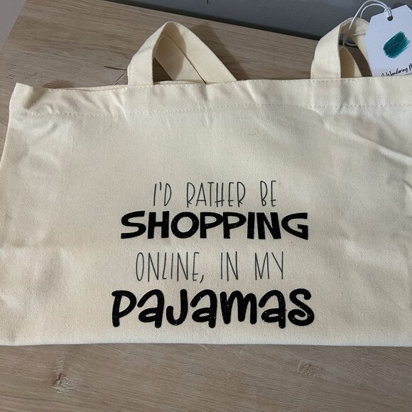 Shopping in my Pajamas Tote bag - Picture 1 of 2